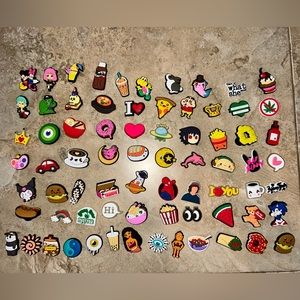 Assorted shoe charms